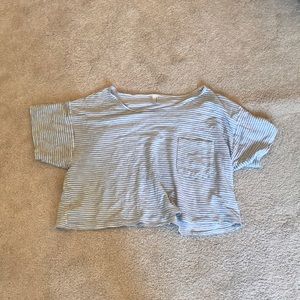 Striped American Apparel Crop Top